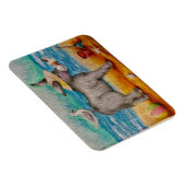 Magnet Flexible Beau âne de plage (Côté Droit)