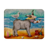 Magnet Flexible Beau âne de plage (Horizontal)
