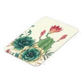 Magnet Flexible Beau Cactus Avec Fleur (Côté Gauche)