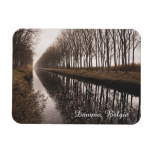 Magnet Flexible Beau canal de Schipdonk en automne, Damme