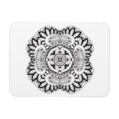 Magnet Flexible Beau Carré Déco Doodle (Horizontal)