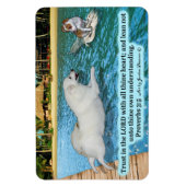 Magnet Flexible Beau Esquimau Chien Proverbes Écritures 3:5 (Vertical)