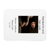 Magnet Flexible Beau et peut cuisiner ajouter nom master chef date (Horizontal)