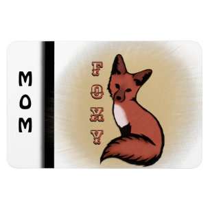 Magnet Flexible Beau Fox rusé rouge