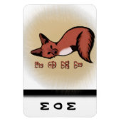 Magnet Flexible Beau Fox rusé rouge (Vertical)