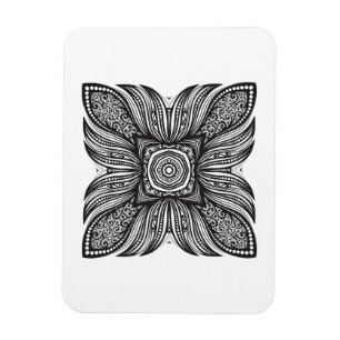 Magnet Flexible Beau griffonnage de carré de décor