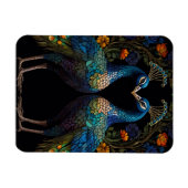 Magnet Flexible Beau Majestic Peacock Couple (Horizontal)