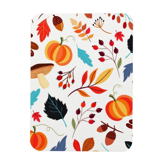 Magnet Flexible Beau Motif d'automne (Vertical)