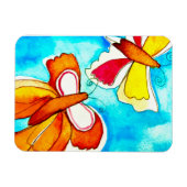 Magnet Flexible Beau papillon aquarelle (Horizontal)