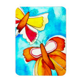 Magnet Flexible Beau papillon aquarelle (Vertical)
