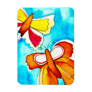 Magnet Flexible Beau papillon aquarelle