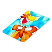 Magnet Flexible Beau papillon aquarelle (Côté Gauche)