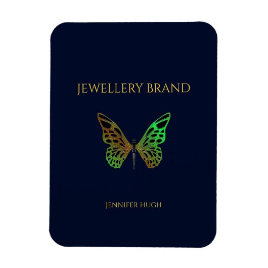 Magnet Flexible Beau papillon bleu foncé (Vertical)