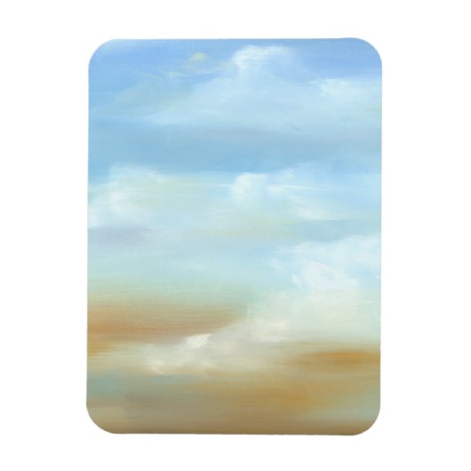 Magnet Flexible Beau paysage avec nuages fluides (Vertical)