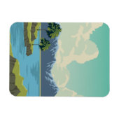 Magnet Flexible Beau paysage de montagnes (Horizontal)