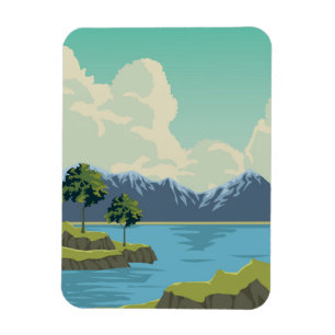 Magnet Flexible Beau paysage de montagnes
