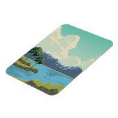 Magnet Flexible Beau paysage de montagnes (Côté Gauche)