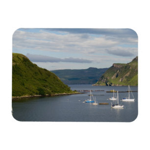 Magnet Flexible Beau port et voiliers avec reflets dans