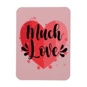 Magnet Flexible Beaucoup d'amour, grand coeur