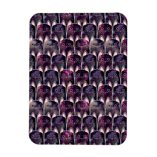Magnet Flexible Beaucoup de Motif de chats galaxy (Vertical)