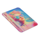 Magnet Flexible Beauté côtière de Neon avec lunettes de soleil (Côté Droit)