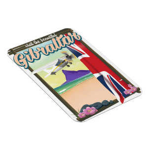 Magnet Flexible Beautiful Gibraltar Travel poster
