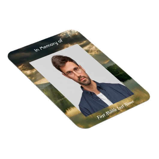 Magnet Flexible Beautiful Sky Sun Scripture Memorial Keepsake (Côté Droit)