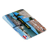 Magnet Flexible Beaux Points de repère fractionnés - Croatie, Euro (Côté Droit)