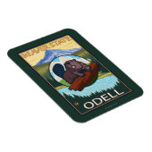 Magnet Flexible Beaver & Mt. Hood - Odell, Oregon (Côté Droit)