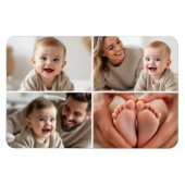 Magnet Flexible Bébé 4 Collage de photos Image (Horizontal)