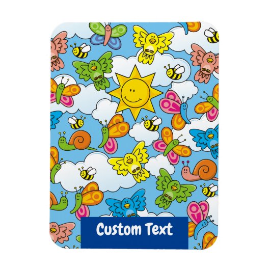 Magnet Flexible Bébé Animaux Arrière - plan (Vertical)