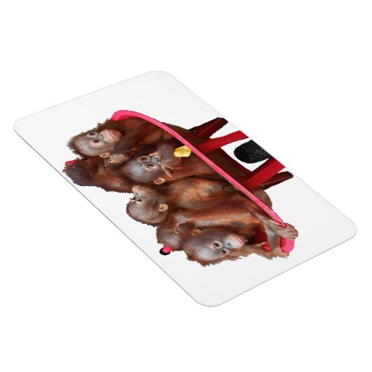 Magnet Flexible Bébé doux Visage Baril de singes (Côté Droit)