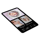 Magnet Flexible Bébé fille Faire-part de naissance flexible aimant (Côté Droit)