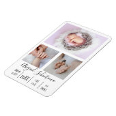 Magnet Flexible Bébé fille Faire-part de naissance flexible aimant (Côté Gauche)