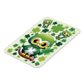 Magnet Flexible Bébé Hibou Mignon St Patrick Dessin Animé (Côté Gauche)