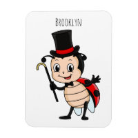 Bébé mignon avec chapeau et dessin animé de cravat
