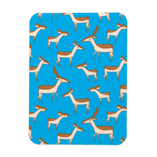 Magnet Flexible Bébé mignon cerf et famille sur Sky Blue