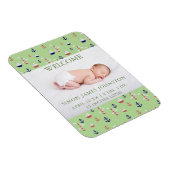 Magnet Flexible Bébé mignon Nautique Faire-part de naissance (Côté Droit)