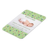 Magnet Flexible Bébé mignon Nautique Faire-part de naissance (Côté Gauche)