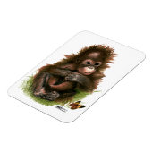 Magnet Flexible Bébé orang-outan et papillon (Côté Gauche)