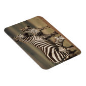 Magnet Flexible Bébé zèbre de Burchell avec sa mère (Côté Droit)