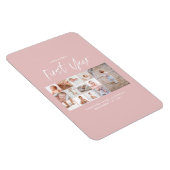 Magnet Flexible Bébés première année photo collage script rose (Côté Droit)