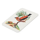 Magnet Flexible Bec-croisé rouge, (Côté Gauche)