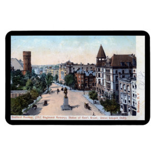 Magnet Flexible Bedford Ave., Brooklyn, NY 1906 Carte postale Vint