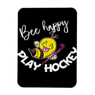 Magnet Flexible Bee Happy Jouer Hockey Bee Don, J'Aime Bee Honey