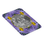 Magnet Flexible Bee On Purple Flowers Nature Frame Ajouter Votre P (Côté Droit)