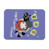 Magnet Flexible Beetlejus | Chibi Lydia "Étrange et inhabituel" (Horizontal)