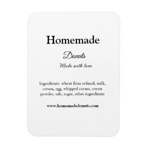 Magnet Flexible beignets faits maison avec amour ajouter site de t