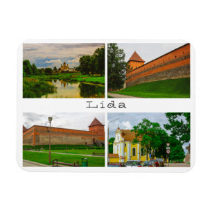 Magnet Flexible Belarus Lida Cityscape City Street Architecture