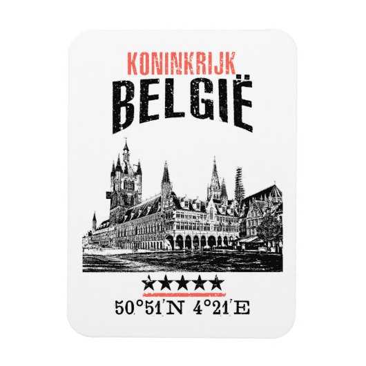 Magnet Flexible Belgique (Vertical)